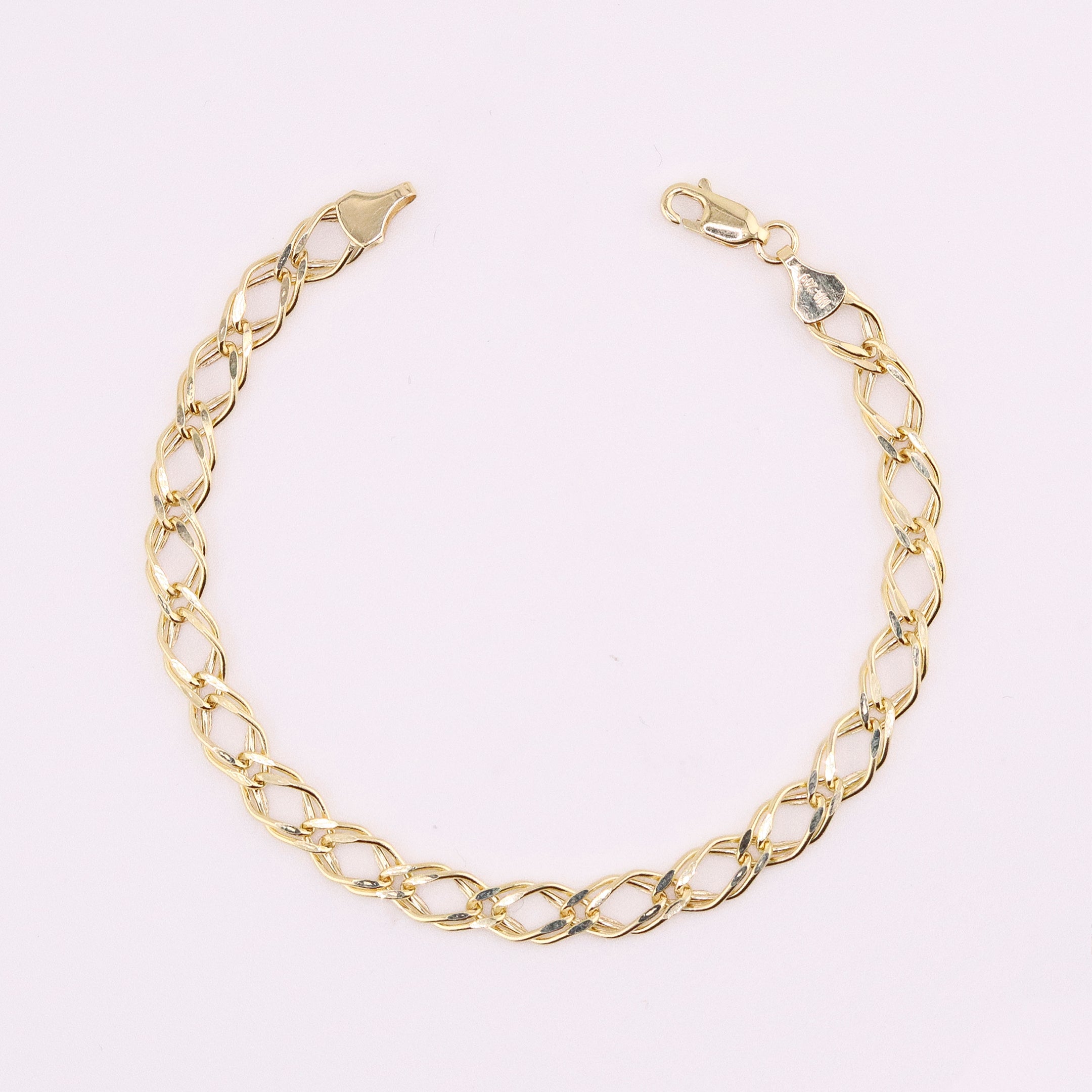 Pulsera de Oro Entrelazada de 10K