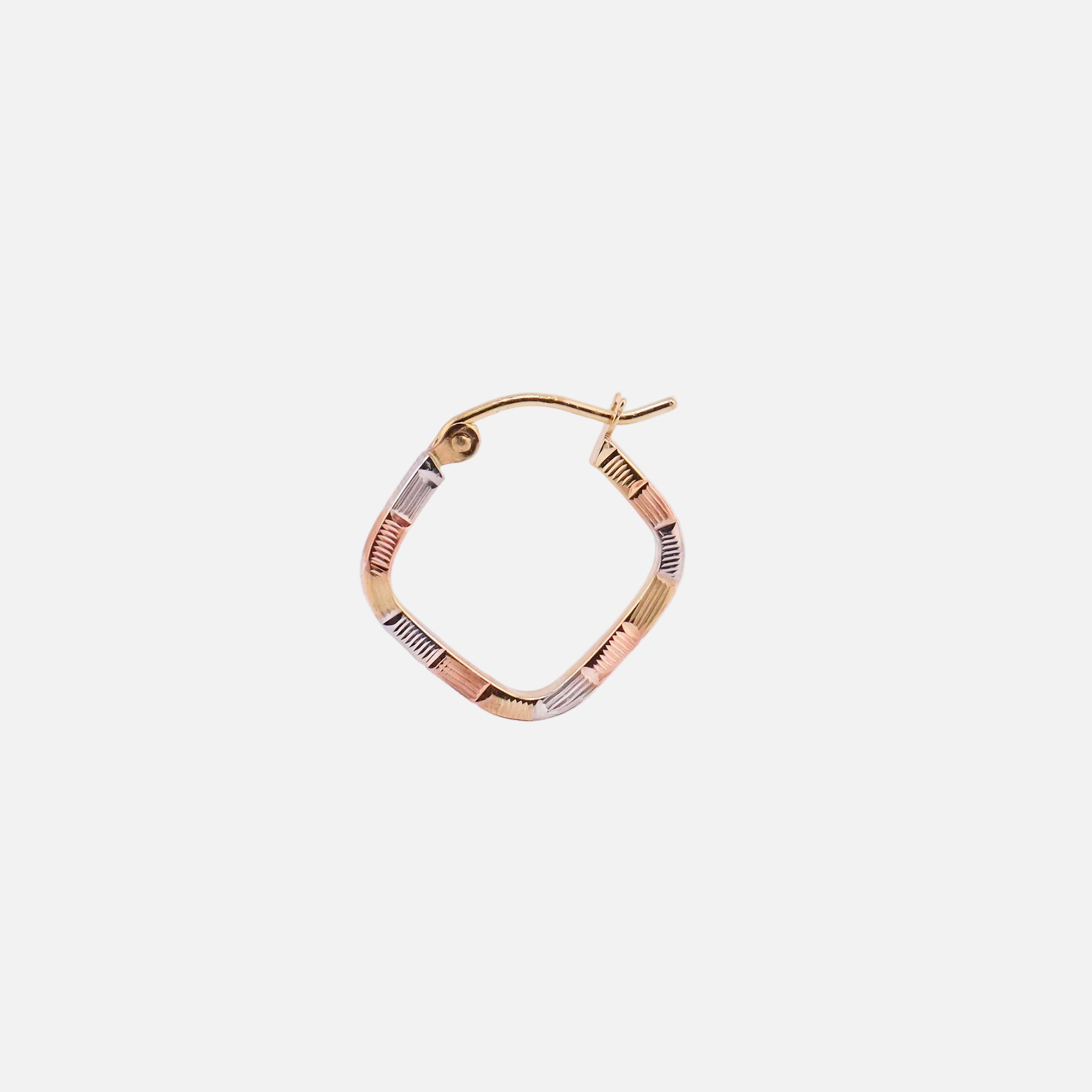 Arracadas Relimadas en Oro de 14K