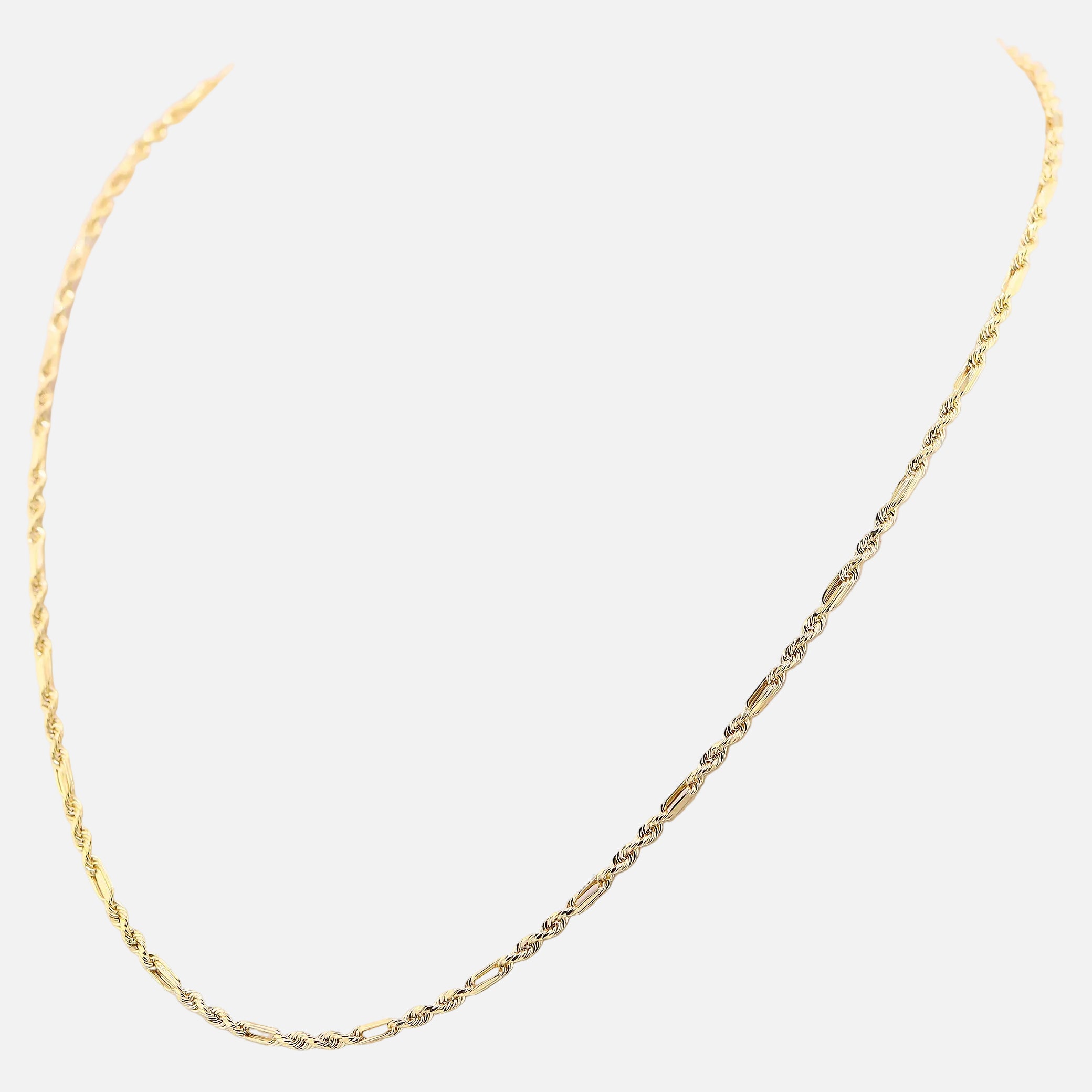 Cadena Figaro en Oro de 14K