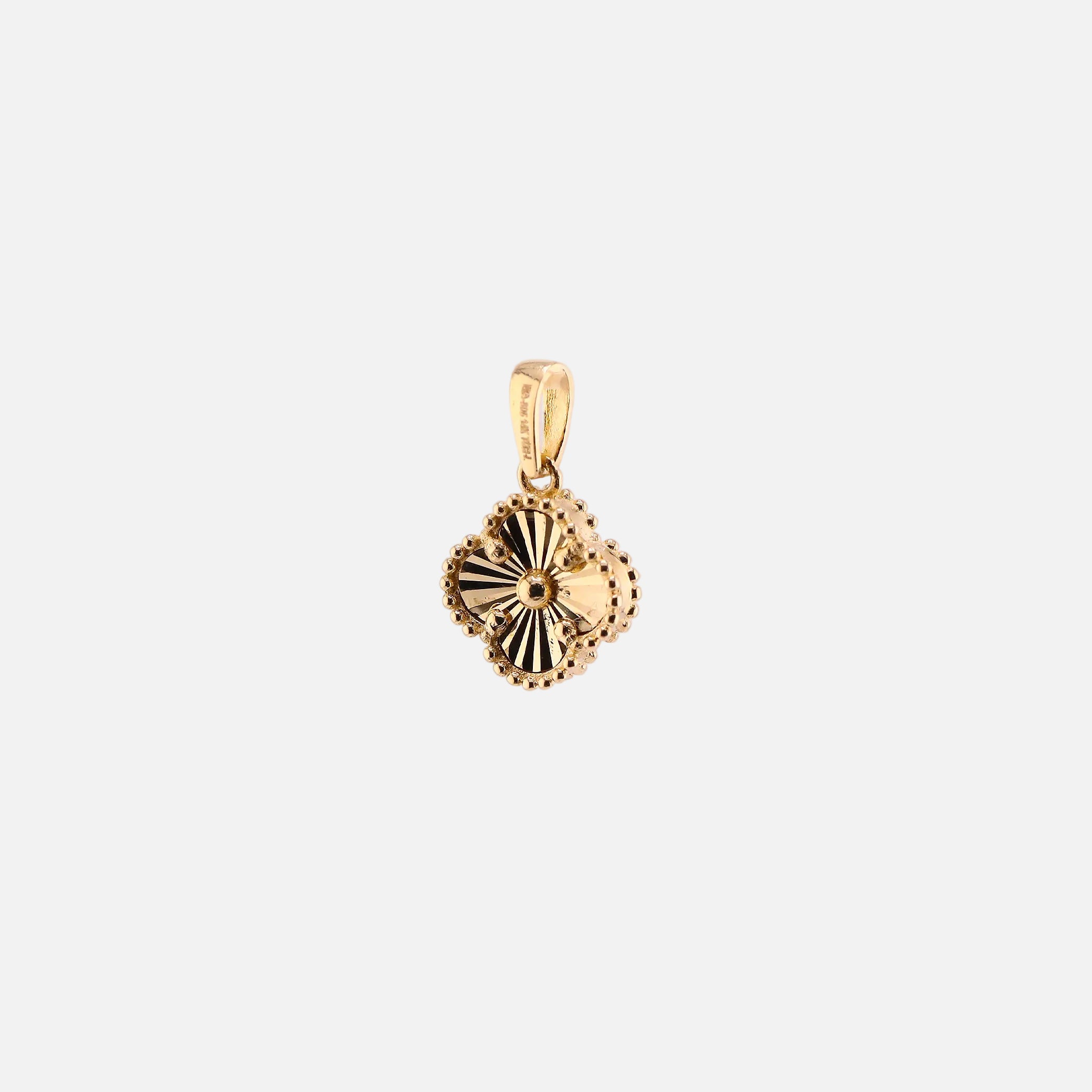 Dije Trébol en Oro de 14K