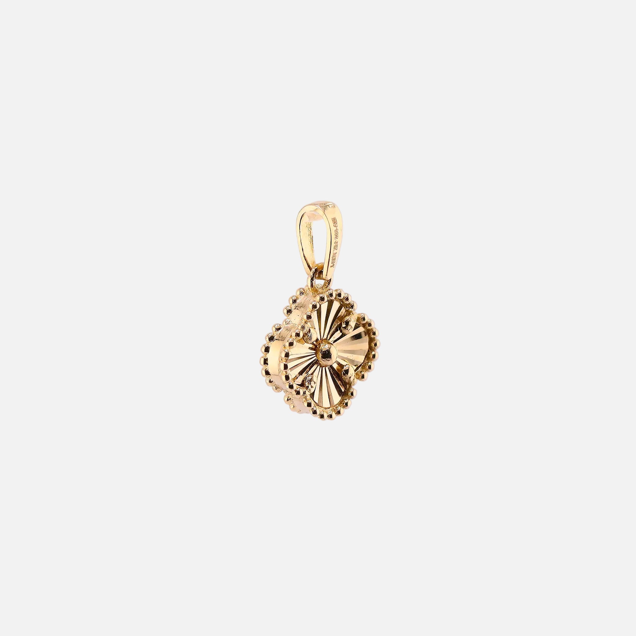 Dije Trébol en Oro de 14K