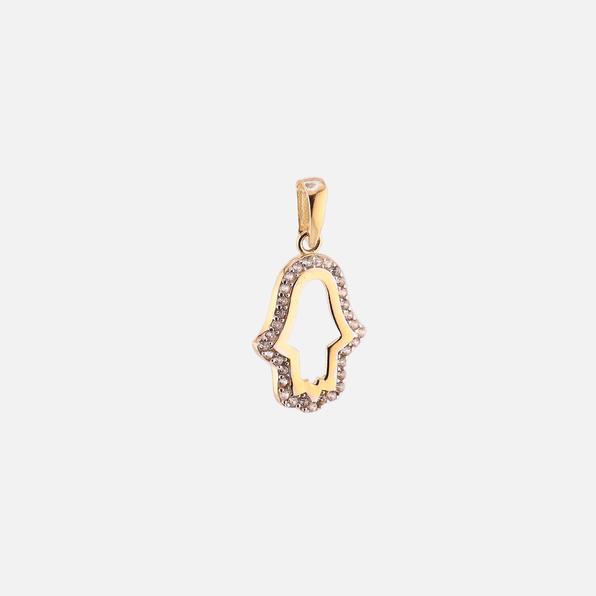 Dije Mano de Fátima en Oro de 14K
