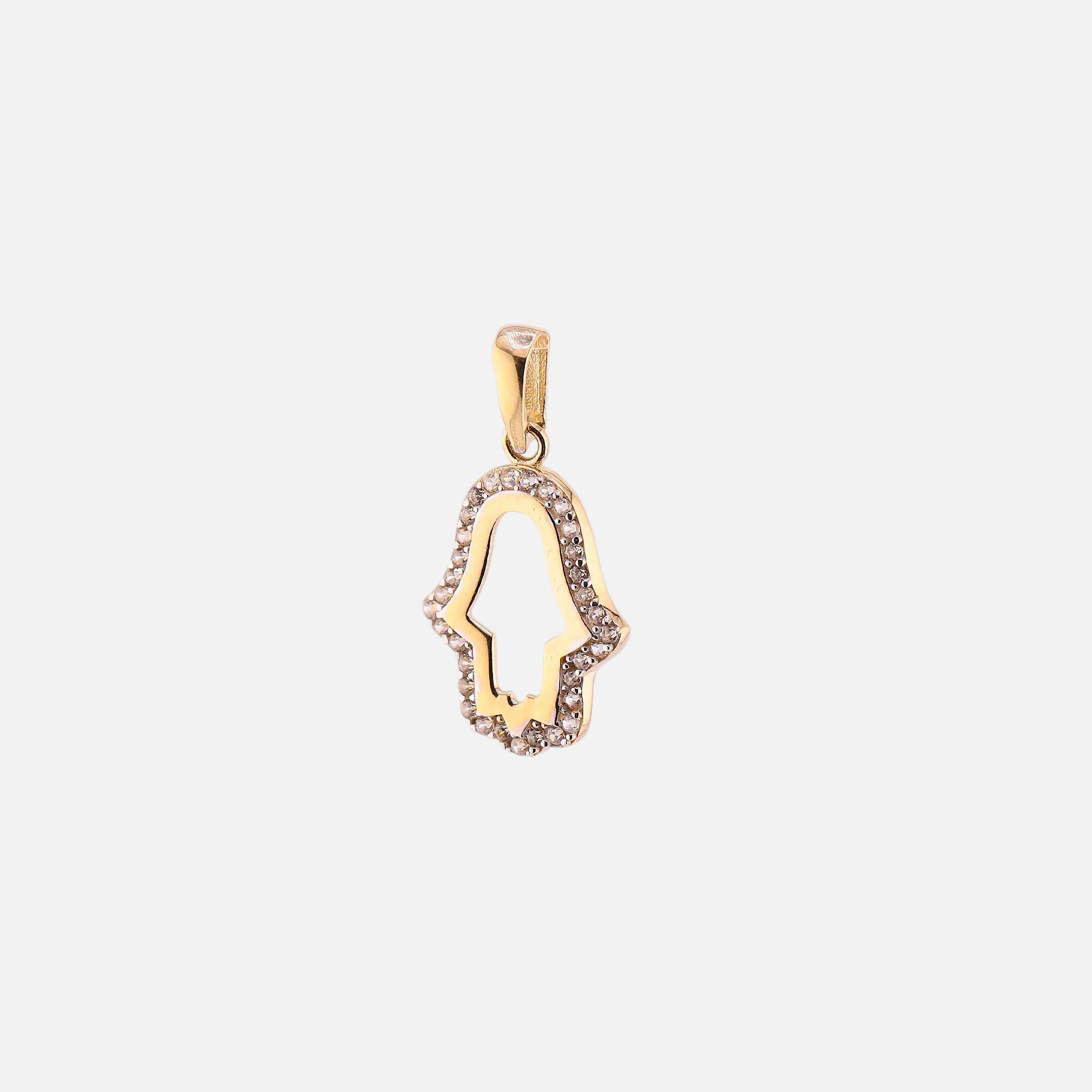 Dije Mano de Fátima en Oro de 14K