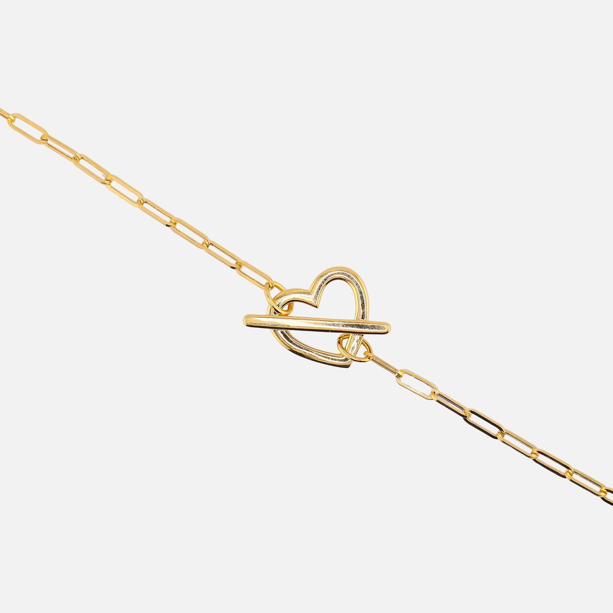 Pulso Clip Corazón en Oro de 14K