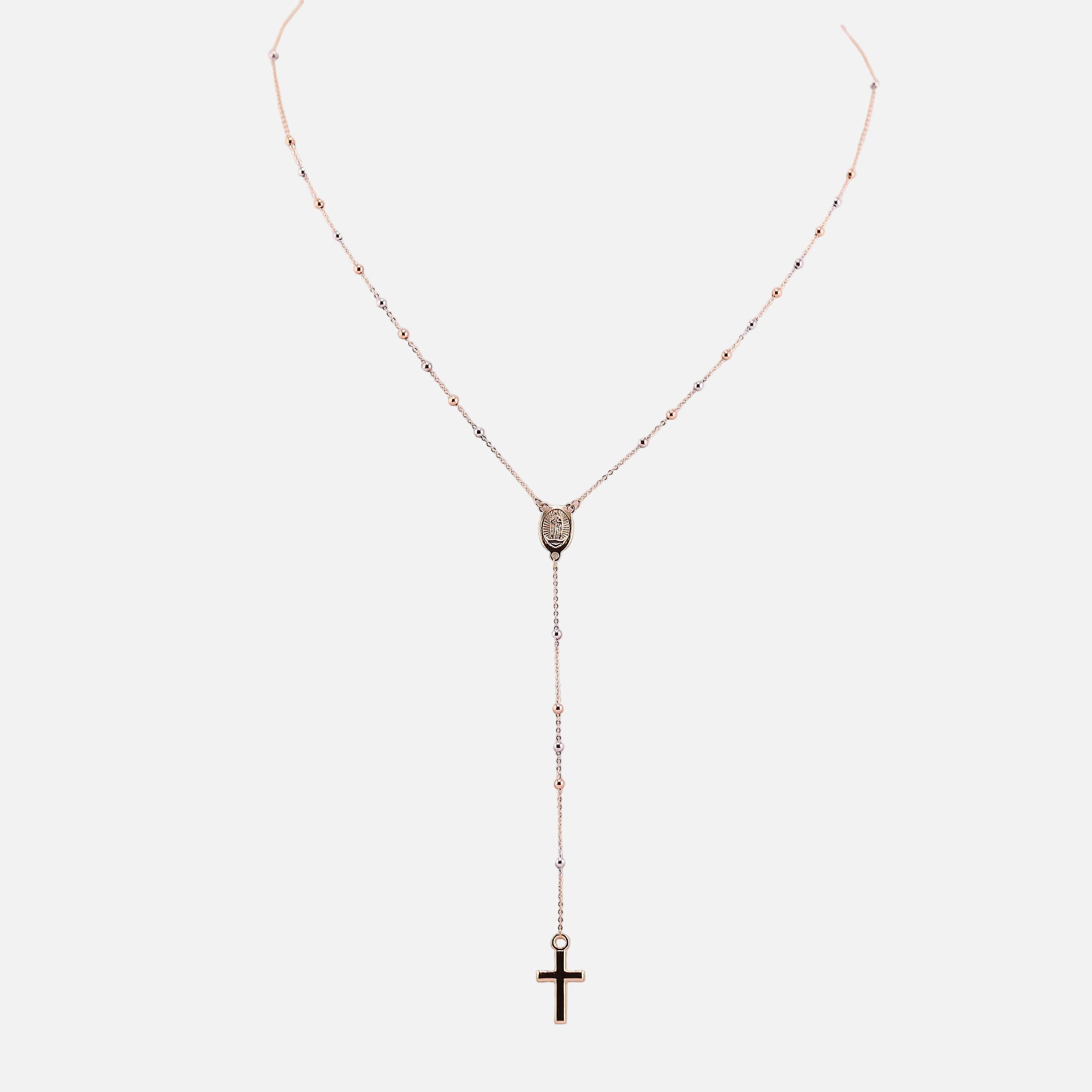 Rosario Tres Tonos en Oro de 10K