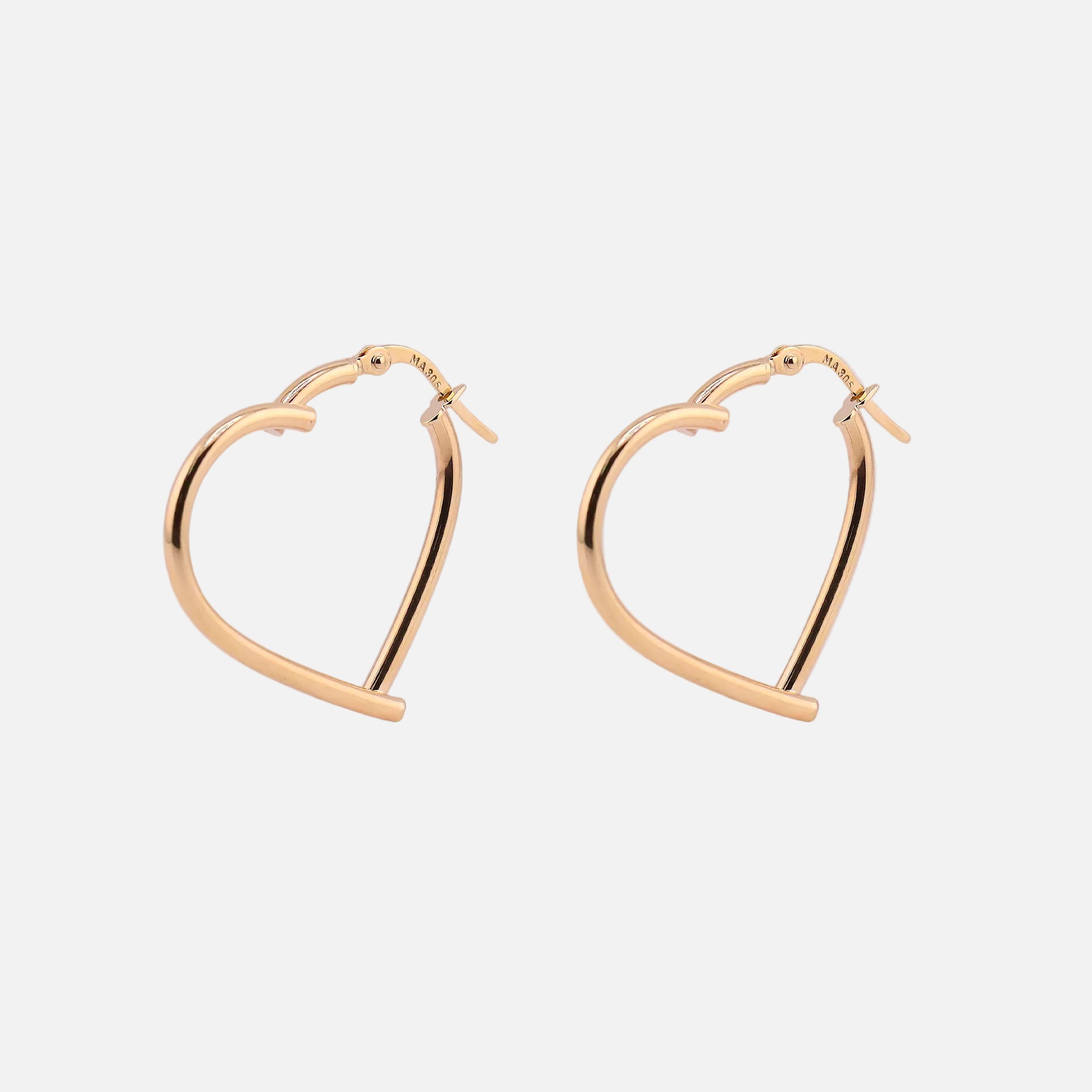 Arracadas Corazón en Oro de 10K