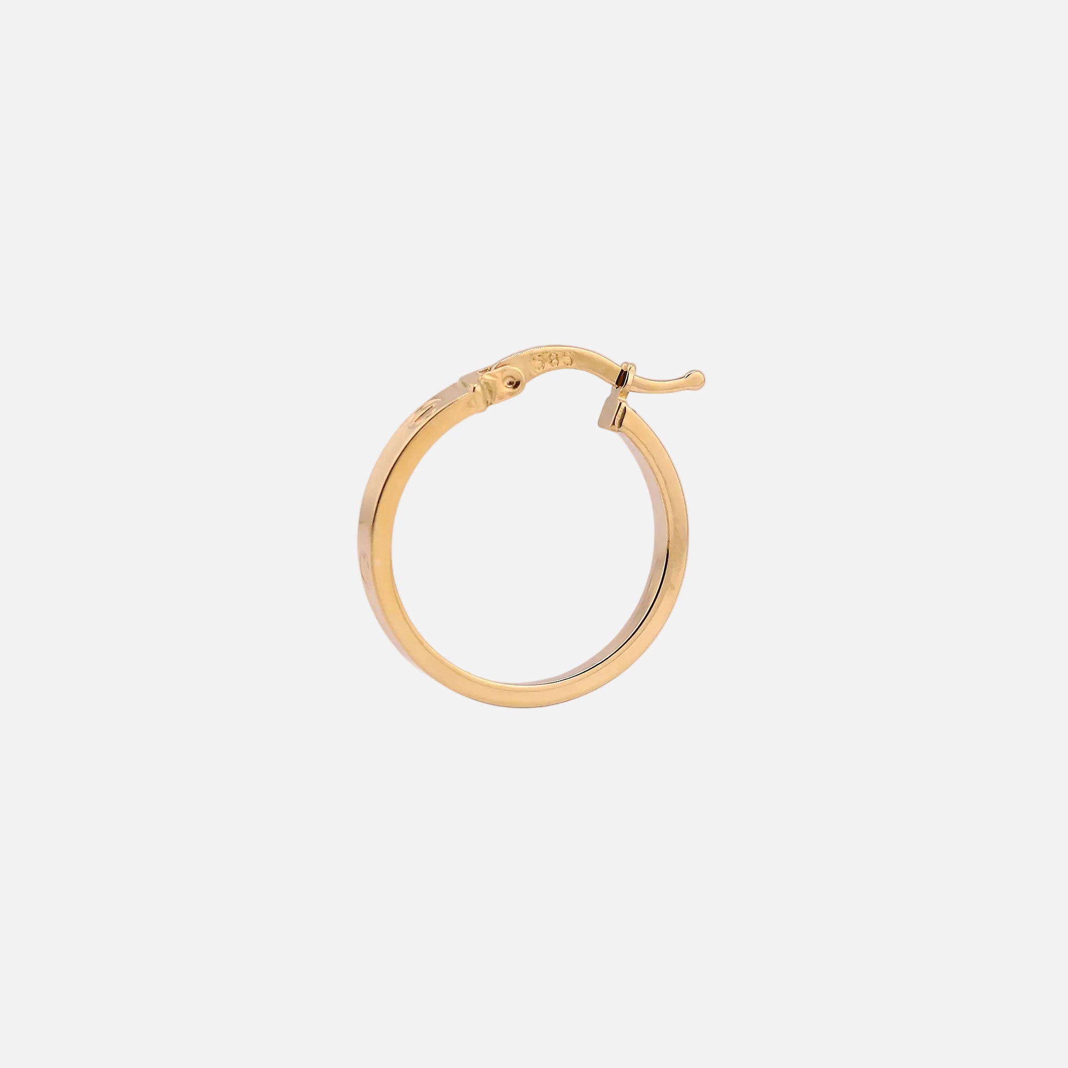 Arracadas Clásicas en Oro de 14k